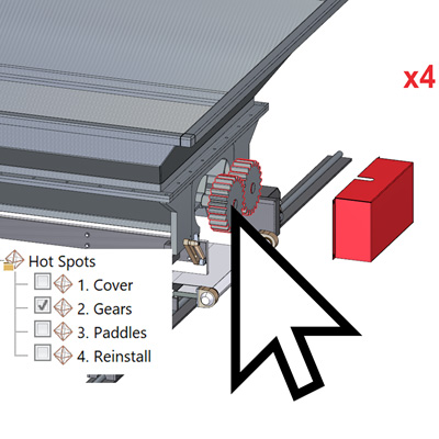 Interactive 3D Hot Spots