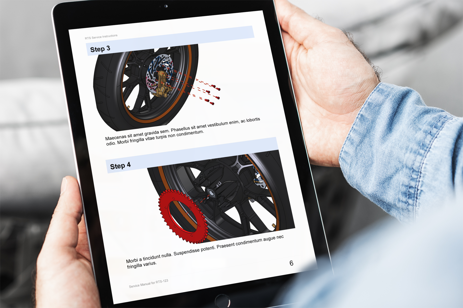 Interactive 3D document on iPad and desktop